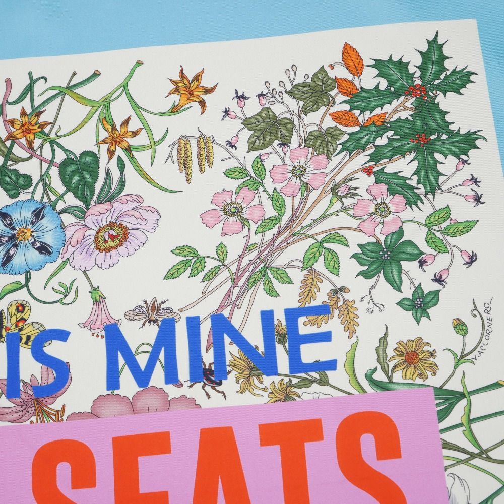 Gucci Anniversary Flora Scarf 90 Music IS Mine Seats Reclined Large Silk Twill — view 8