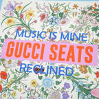 Gucci Anniversary Flora Scarf 90 Music IS Mine Seats Reclined Large Silk Twill — view 2
