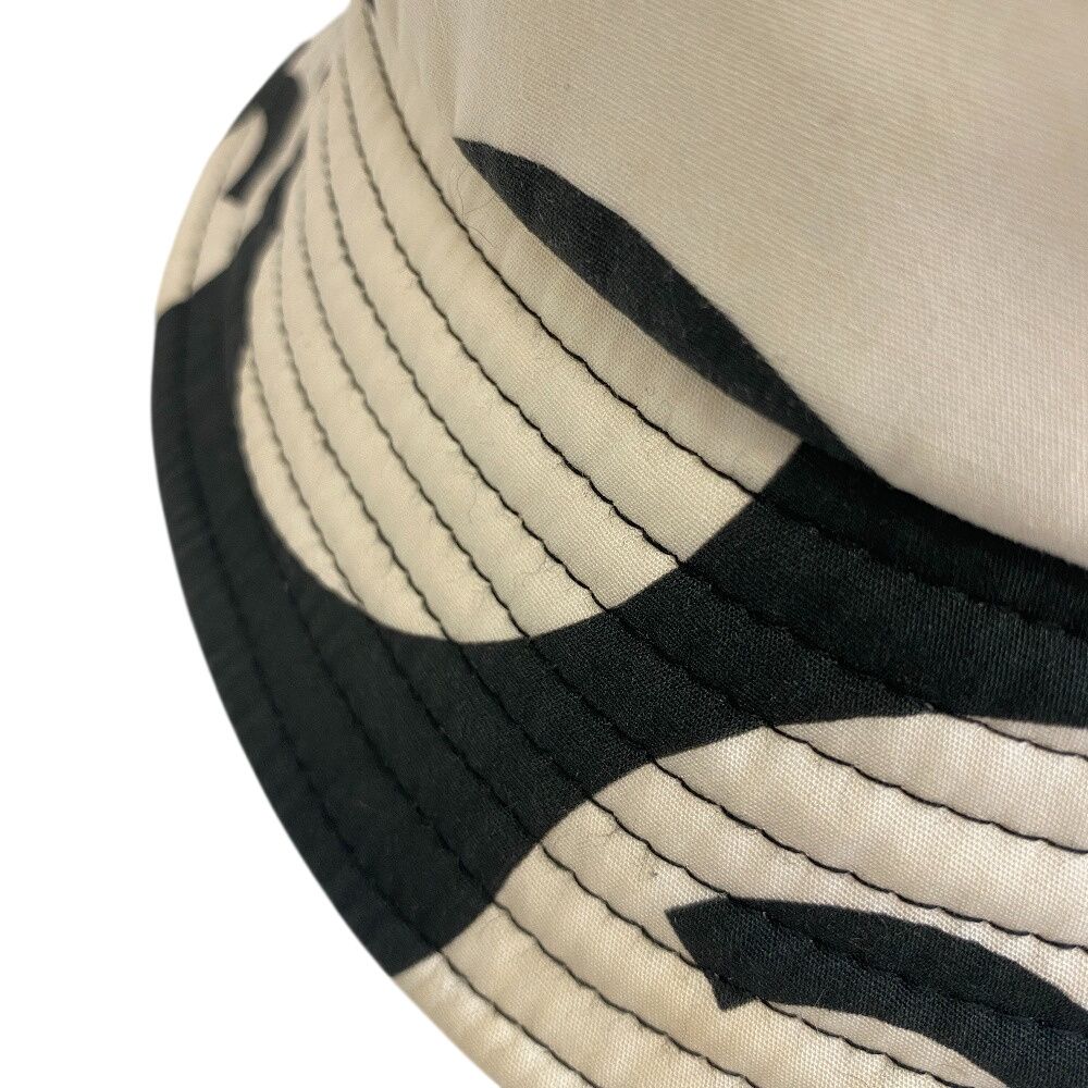 Chanel Bucket Hat CC Logo Cotton Hat Black — view 5