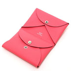 Hermes Calvi Duo Pink Card Case Coin Epsom — view 5