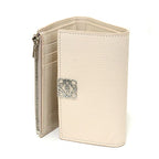Loewe Anagram Vertical Wallet Small Pebble Grain Calf Trifold Talco — view 3