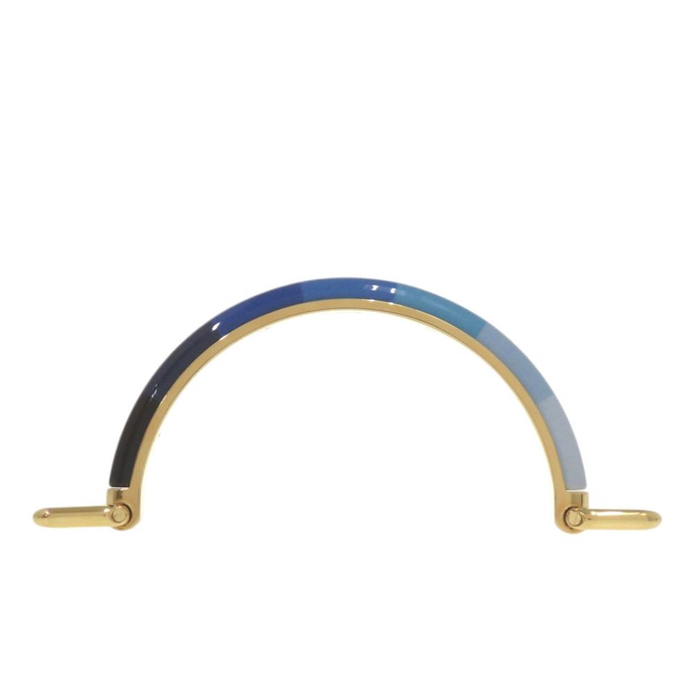 Fendi Peekaboo Replacement Handle Blue Gold Metal — view 2