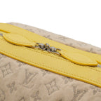 Louis Vuitton Monogram Denim Pochette Round Shoulder Bag Jaune Yellow — view 4