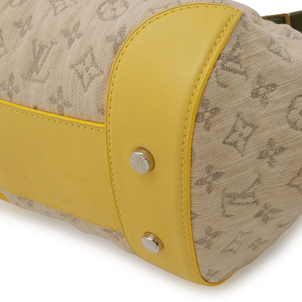 Louis Vuitton Monogram Denim Pochette Round Shoulder Bag Jaune Yellow — view 3
