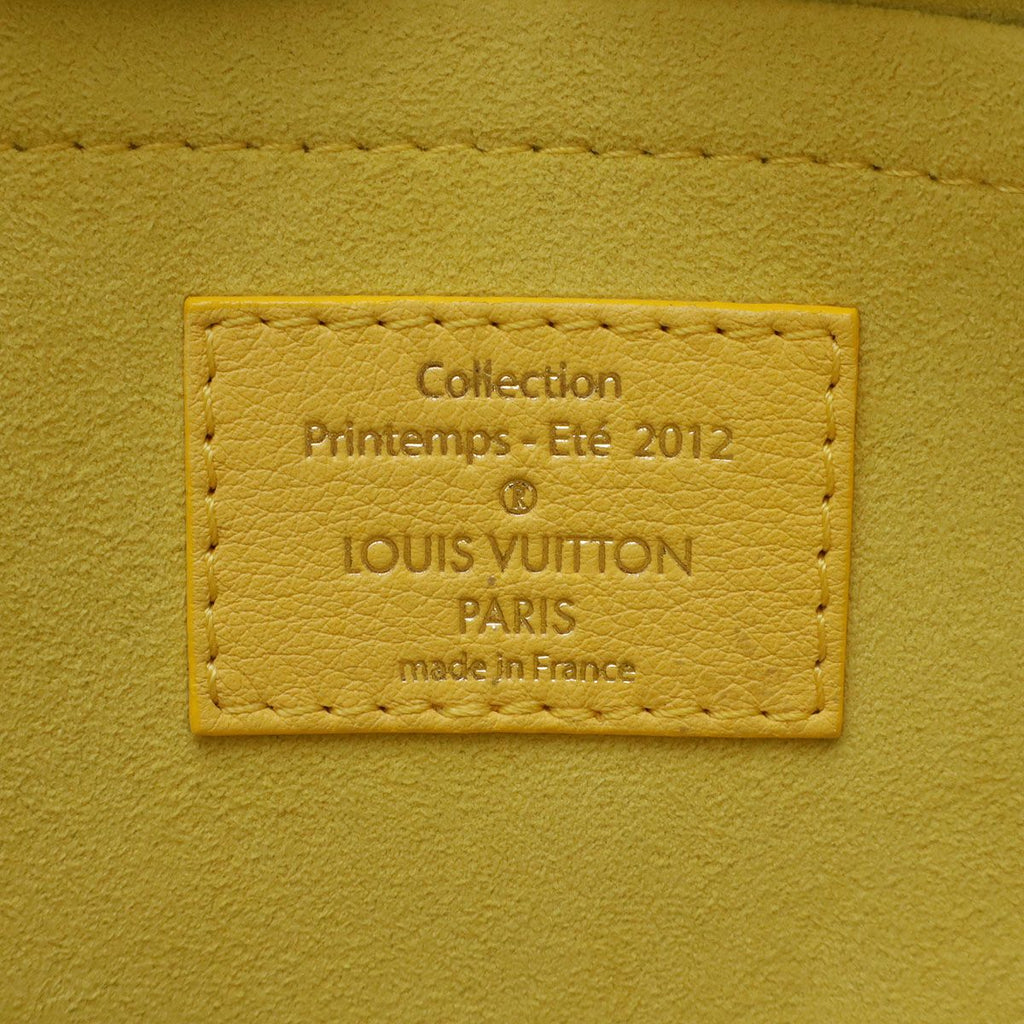 Louis Vuitton Monogram Denim Pochette Round Shoulder Bag Jaune Yellow — view 8