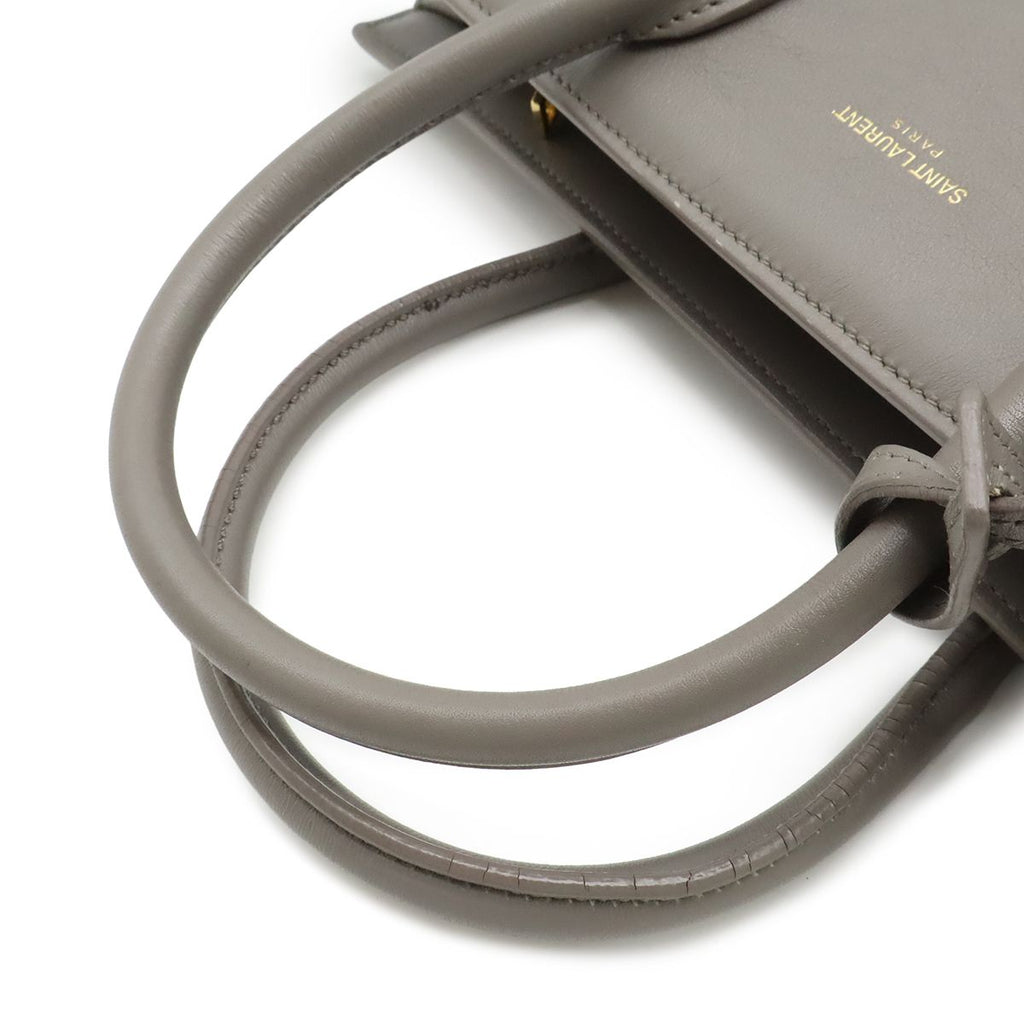 Saint Laurent Paris YSL Yves Baby Sac Dojour 2-Way Shoulder Bag Gray — view 4