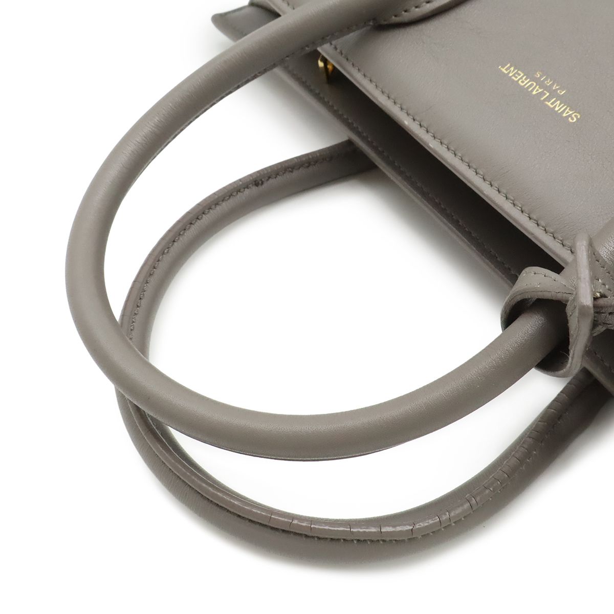 Saint Laurent Paris YSL Yves Baby Sac Dojour 2-Way Shoulder Bag Gray — view 4