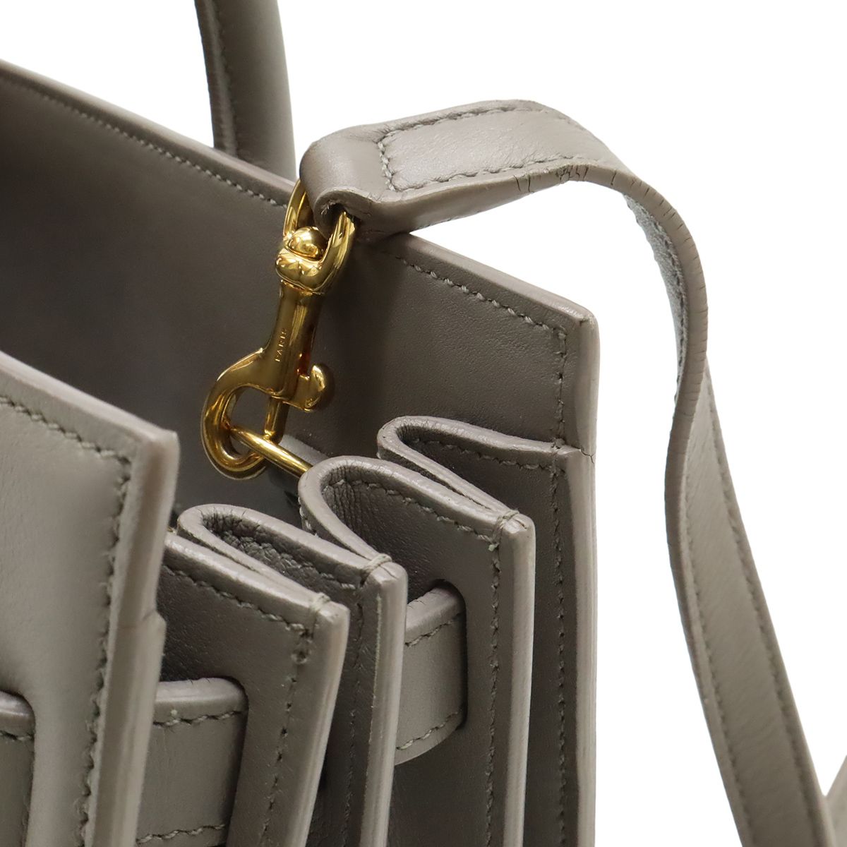 Saint Laurent Paris YSL Yves Baby Sac Dojour 2-Way Shoulder Bag Gray — view 6