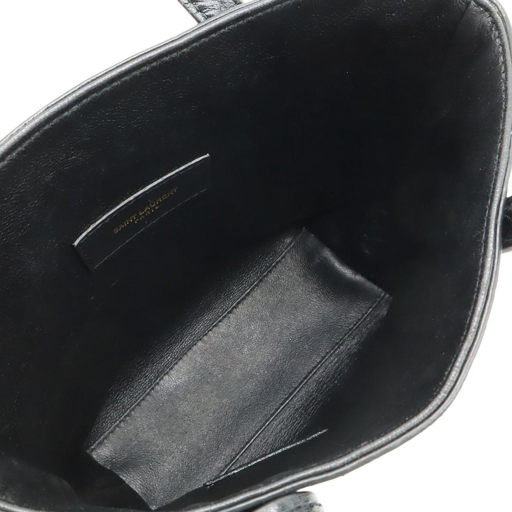 Saint Laurent Paris YSL Mini Toy Shopping 2-Way Shoulder Bag Croco — view 7