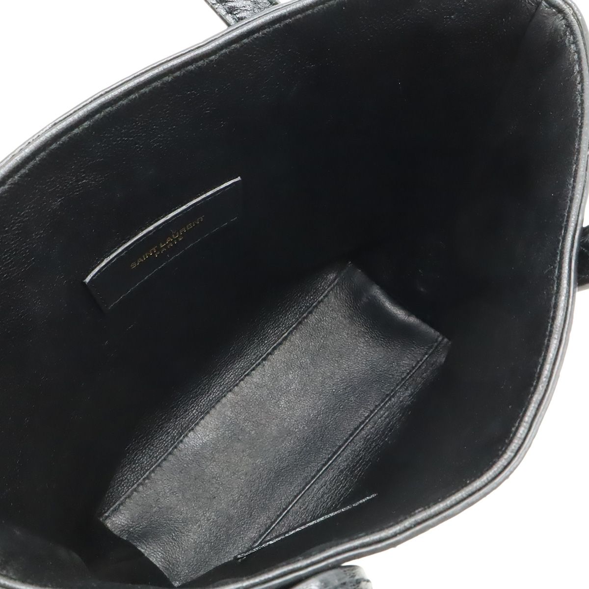 Saint Laurent Paris YSL Mini Toy Shopping 2-Way Shoulder Bag Croco — view 7