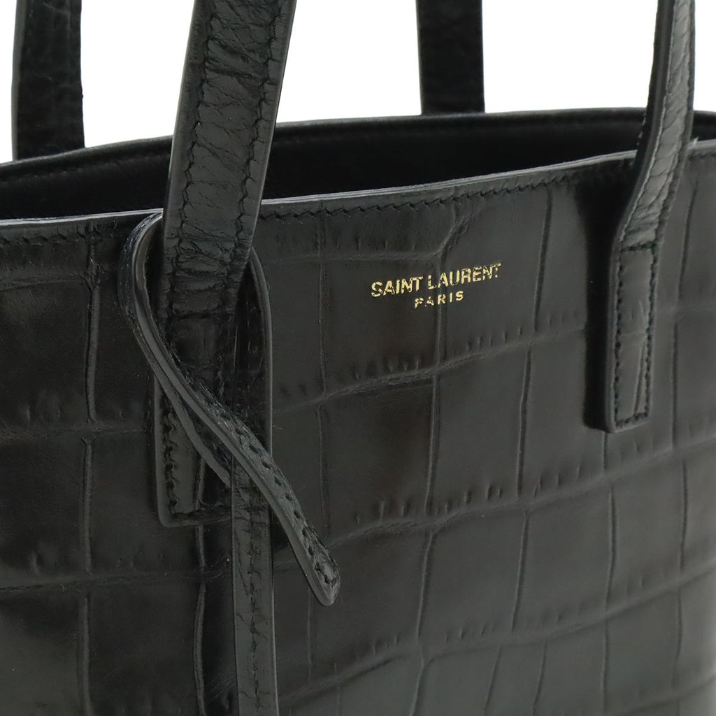 Saint Laurent Paris YSL Mini Toy Shopping 2-Way Shoulder Bag Croco — view 8