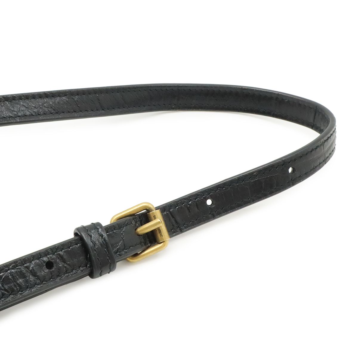 Saint Laurent Paris YSL Mini Toy Shopping 2-Way Shoulder Bag Croco — view 5