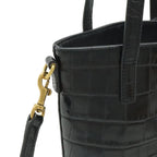 Saint Laurent Paris YSL Mini Toy Shopping 2-Way Shoulder Bag Croco — view 4