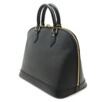 Louis Vuitton Epi Alma Handbag Leather Noir Black Gold — view 2