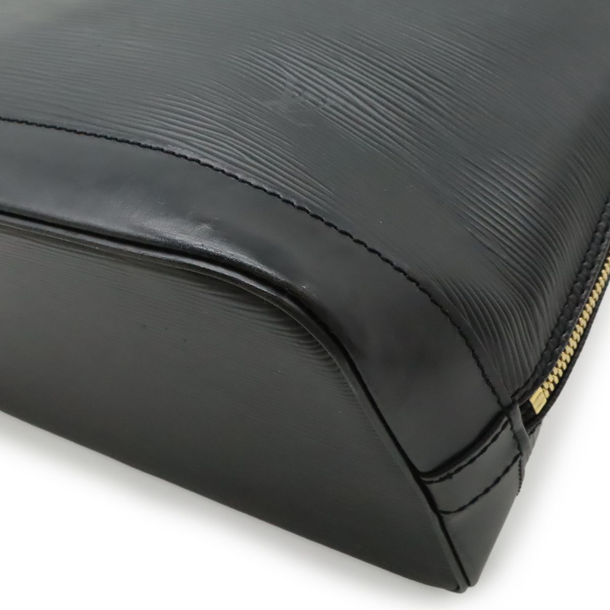 Louis Vuitton Epi Alma Handbag Leather Noir Black Gold — view 3