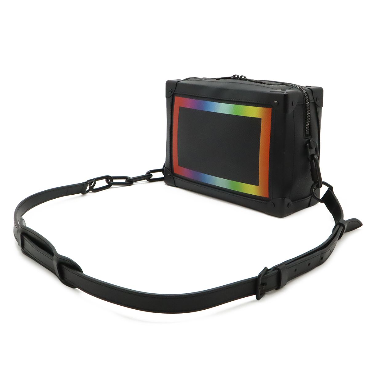 Louis Vuitton Taiga Rainbow Soft Trunk Shoulder Bag 2-Way Pochette Crossbody — view 2
