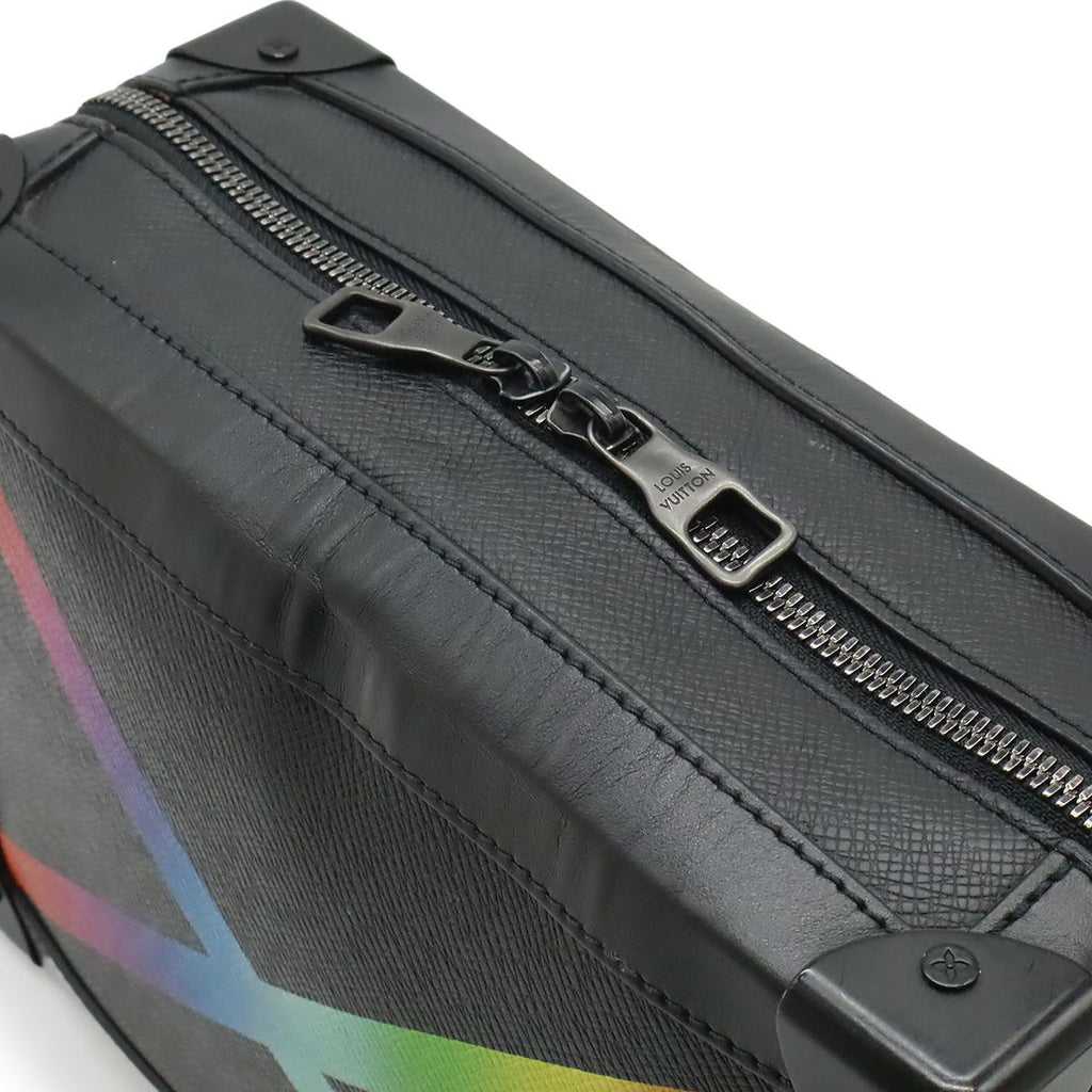 Louis Vuitton Taiga Rainbow Soft Trunk Shoulder Bag 2-Way Pochette Crossbody — view 7