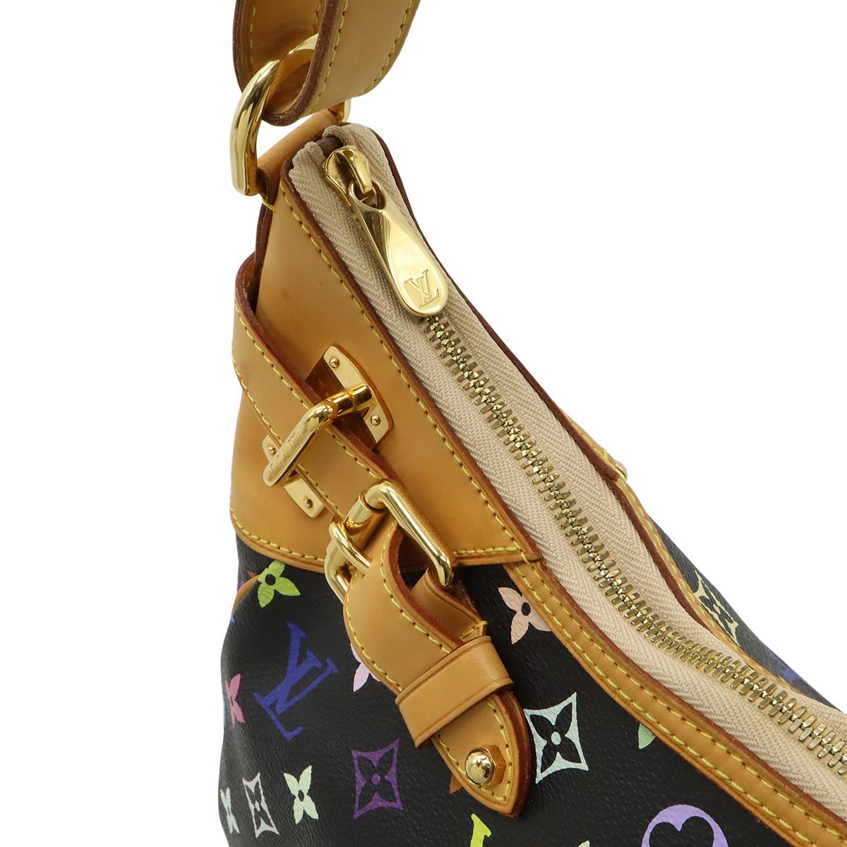 Louis Vuitton Monogram Multicolor Greta Shoulder Bag Semi Noir Black — view 6
