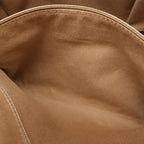 Chanel Deauville Bowling Bag 2-Way Chain Canvas Brown Beige Silver — view 8