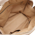 Chanel Deauville Bowling Bag 2-Way Chain Canvas Brown Beige Silver — view 7