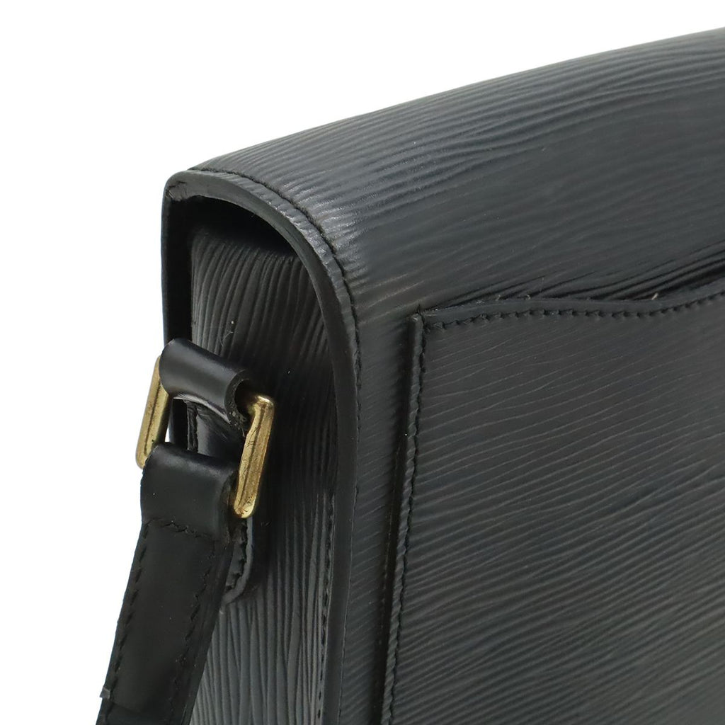 Louis Vuitton Epi Mini Saint Cloud Shoulder Bag Pochette Crossbody Leather Noir — view 4