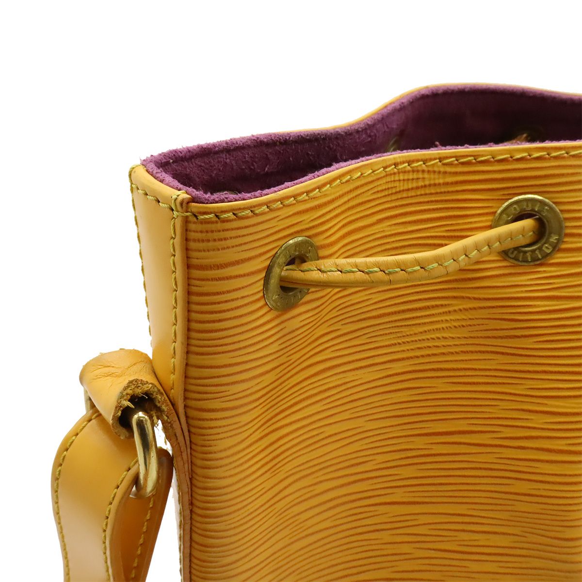 Louis Vuitton Epi Petit Noe Drawstring Shoulder Bag Leather Tassili Yellow — view 6