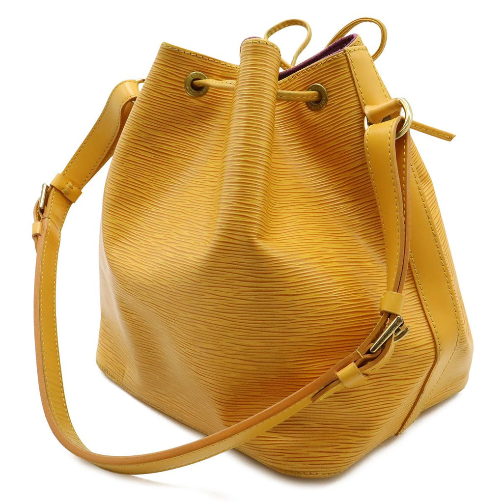 Louis Vuitton Epi Petit Noe Drawstring Shoulder Bag Leather Tassili Yellow — view 2