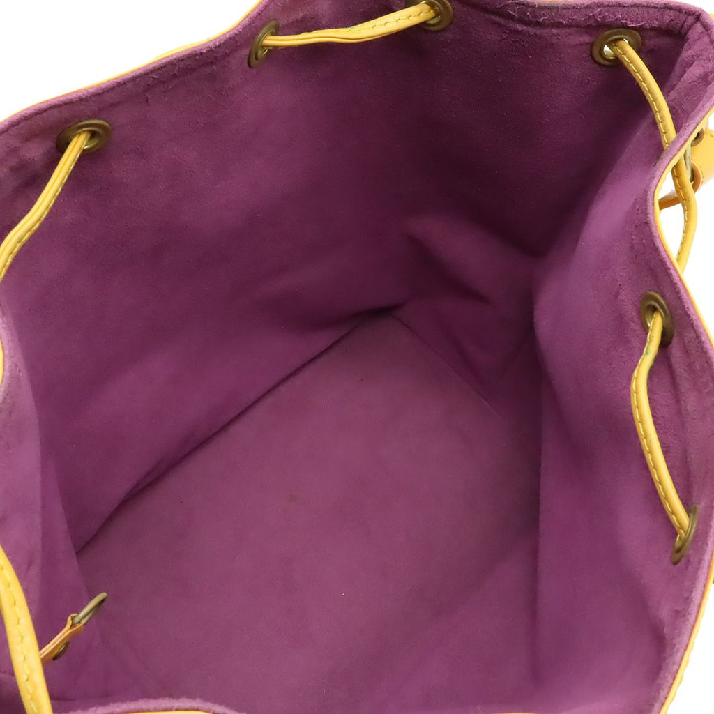 Louis Vuitton Epi Petit Noe Drawstring Shoulder Bag Leather Tassili Yellow — view 5