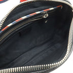 Gucci Courier Soft GG Supreme Webline Waist Bag Applique Leather Black — view 7