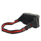 Gucci Courier Soft GG Supreme Webline Waist Bag Applique Leather Black — view 2