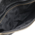 Gucci Guccissima Shoulder Bag Crossbody Leather Black Gold — view 8