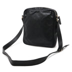 Gucci Guccissima Shoulder Bag Crossbody Leather Black Gold — view 2