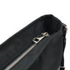 Gucci Diamante Shoulder Bag Crossbody Nylon Leather Black Gray Silver — view 6