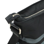 Gucci Diamante Shoulder Bag Crossbody Nylon Leather Black Gray Silver — view 4