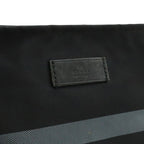 Gucci Diamante Shoulder Bag Crossbody Nylon Leather Black Gray Silver — view 9