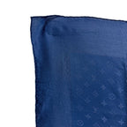 Louis Vuitton Monogram Silk Scarf Navy — view 4