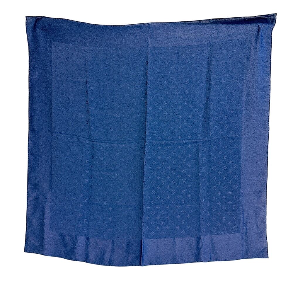 Louis Vuitton Monogram Silk Scarf Navy — view 3