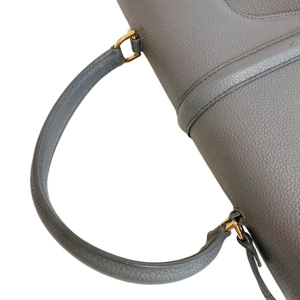 Celine 2-Way Shoulder 16 Seeds Leather Handbag Gray — view 3