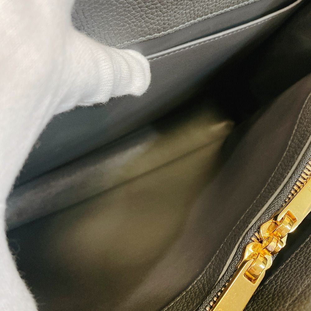 Celine 2-Way Shoulder 16 Seeds Leather Handbag Gray — view 7