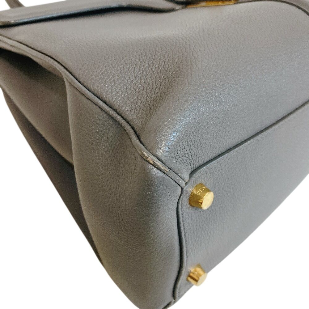 Celine 2-Way Shoulder 16 Seeds Leather Handbag Gray — view 4