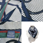 Hermes Triangle Jean Chemises Cashmere Scarf Navy — view 8