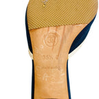 Chanel Camellia CC Logo Canvas Mule Black — view 6