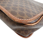 Celine Macadam Leather Shoulder Bag Brown — view 5