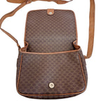 Celine Macadam Leather Shoulder Bag Brown — view 6