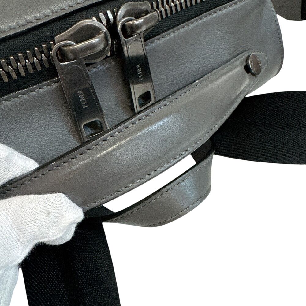 Fendi Backpack Leather Gray — view 5
