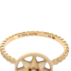 Dior Rose Des Vins Ring 18k Yellow Gold Mother of Pearl Diamond 53 — view 7