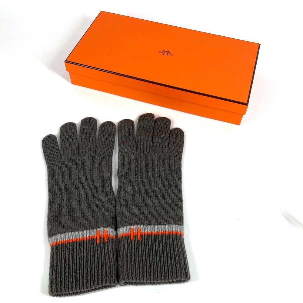 Hermes Gloves Jacob: Cashmere Tourbe Gray — view 7