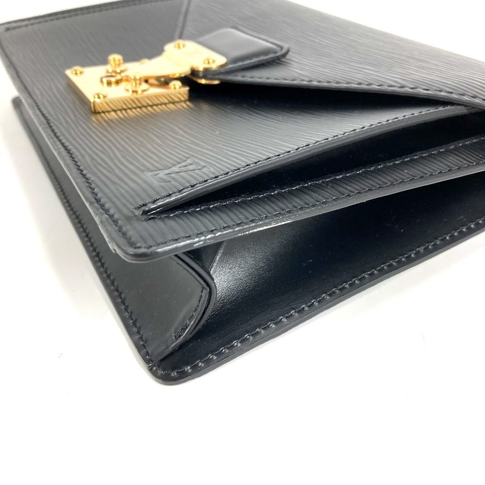 Louis Vuitton Second Bag Pochette Series Dragonne Epi Leather Noir Black — view 5