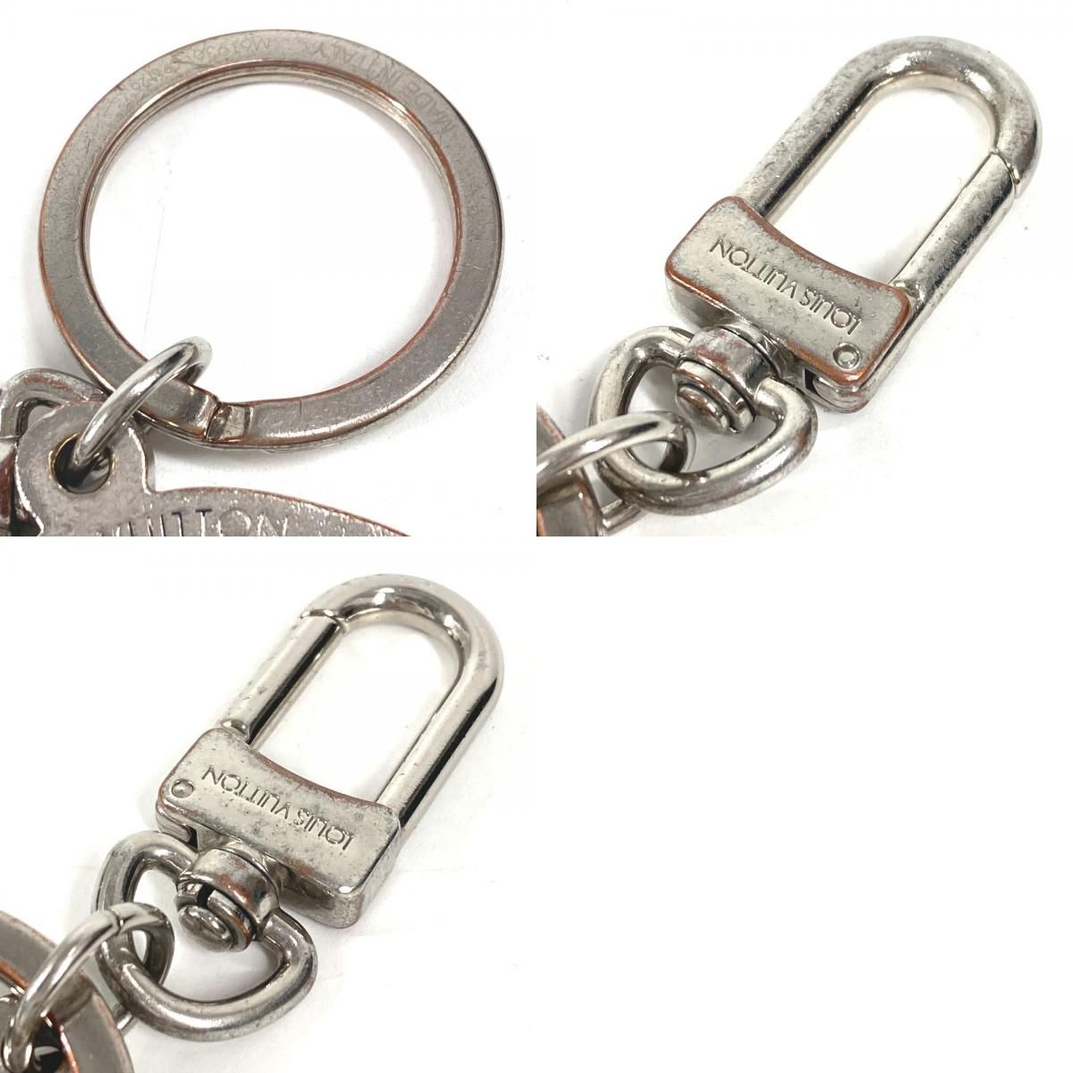 Louis Vuitton Key Holder Porte Cles Varennes Metal Silver — view 9