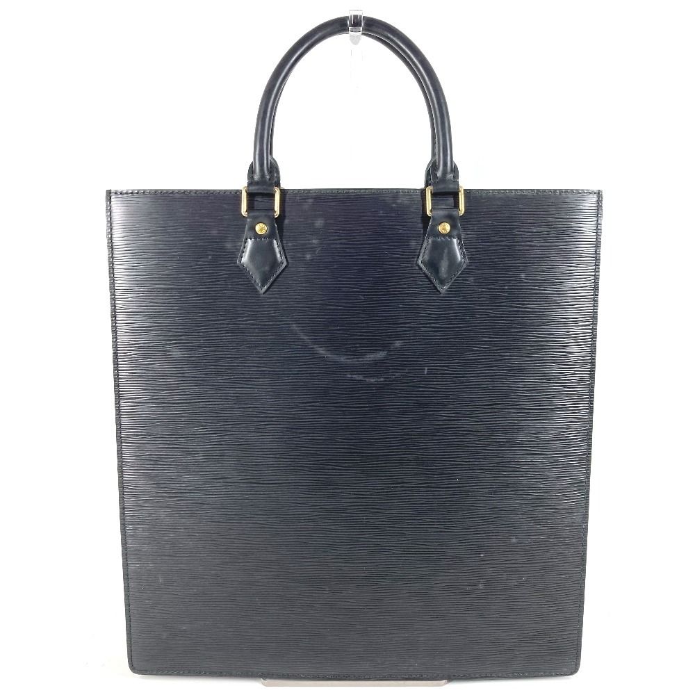Louis Vuitton Handbag Sac Plat Epi Leather Creel Black — view 2